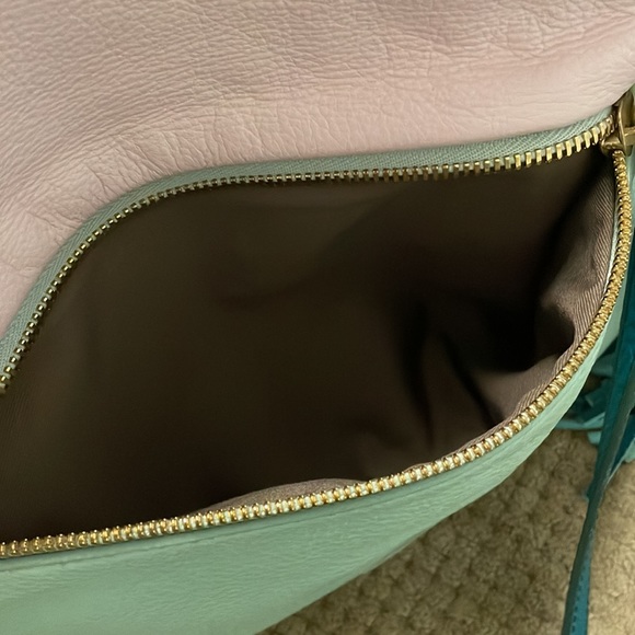 J. Crew Leather Pastel Flap Crossbody Bag - Picture 6 of 11